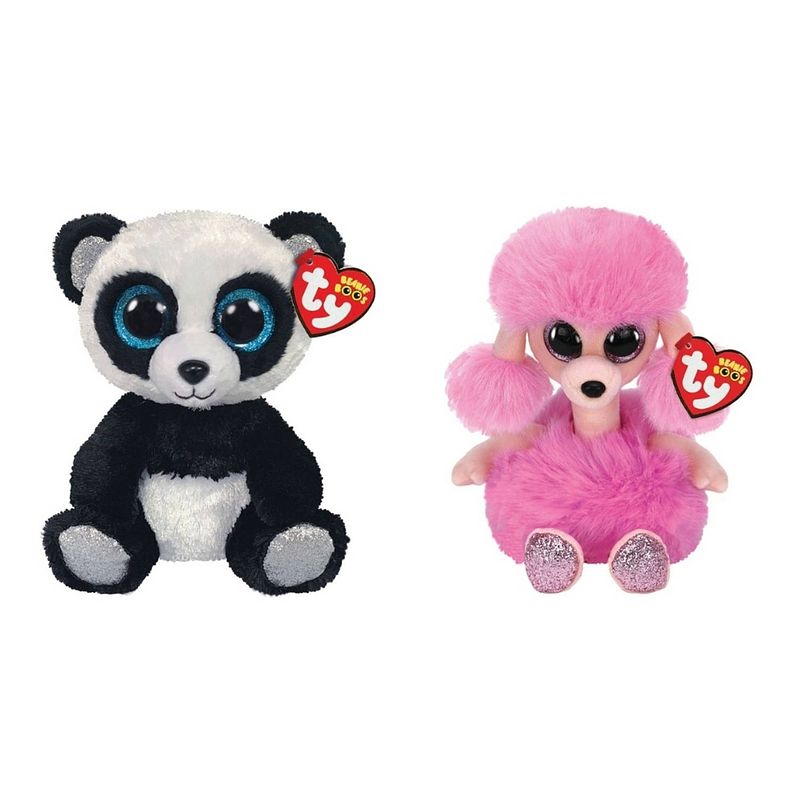 Foto van Ty - knuffel - beanie boo's - bamboo panda & camilla poodle