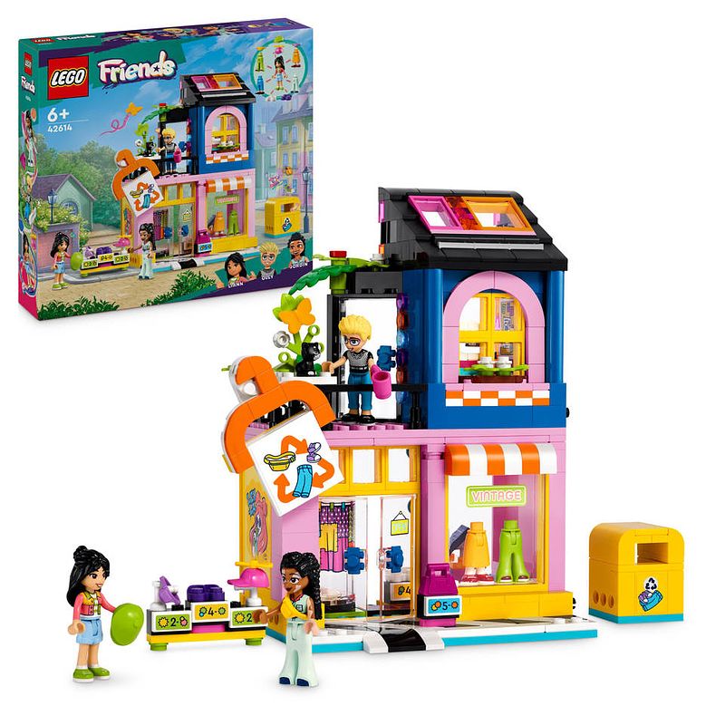 Foto van Lego friends vintage kledingwinkel 42614