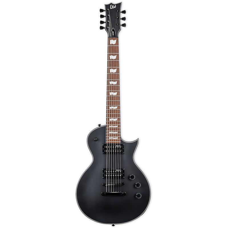 Foto van Esp ltd ec-257 black satin 7-snarige elektrische gitaar