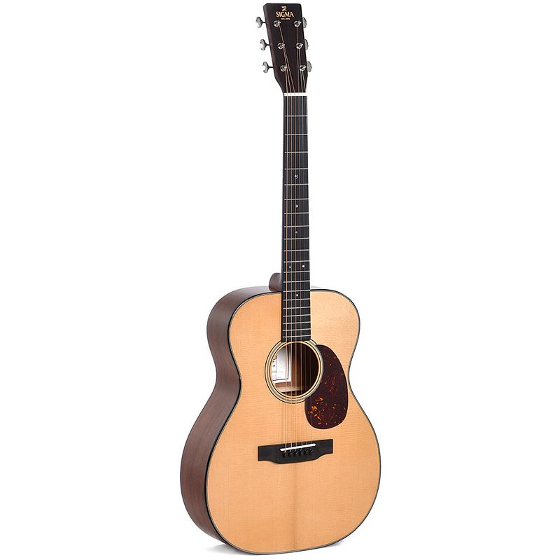 Foto van Sigma guitars s00m-18 akoestische western gitaar met softcase