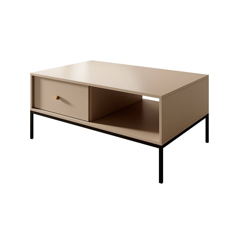 Foto van Meubella - salontafel moreno - beige - 104 cm