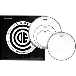 Foto van Code drum heads tpgenctdr generator rock pack 10-12-16 inch coated tomvellen + 14 inch coated snaredrumvel