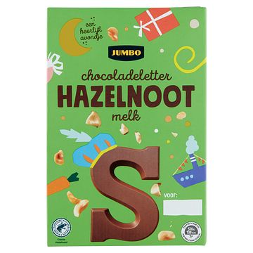 Foto van Jumbo chocoladeletter hazelnoot melk s 135g