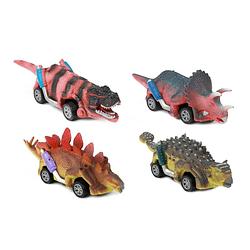 Foto van Toi-toys world of dinosaurs pullback auto, 4st.