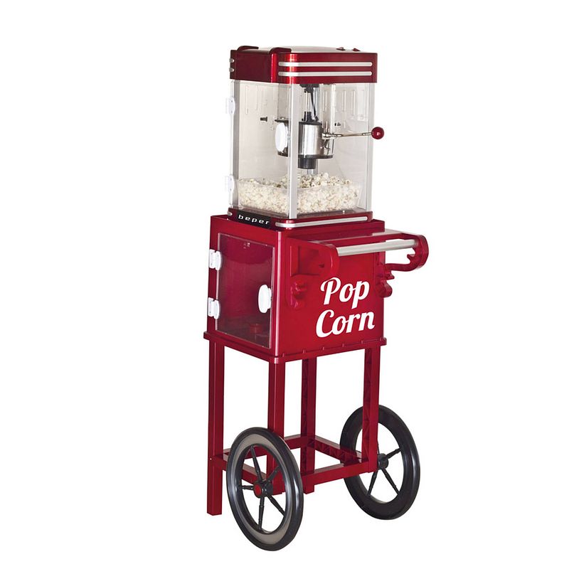 Foto van Beper bt.650y popcorn machine verkoopkraam rood