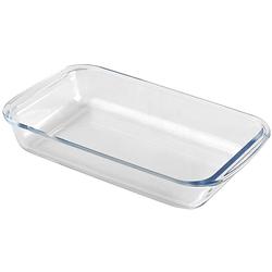 Foto van Chef traiteur ovenschaal van borosilicaat glas - rechthoek - 1.6 liter - 30 x 18 x 5 cm - ovenschalen