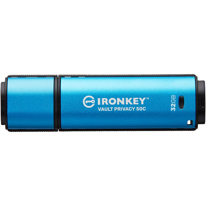 Foto van Kingston ikvp50c 32gb usb-c 3.2 gen 1 met 256-bit encryptie en fips 197