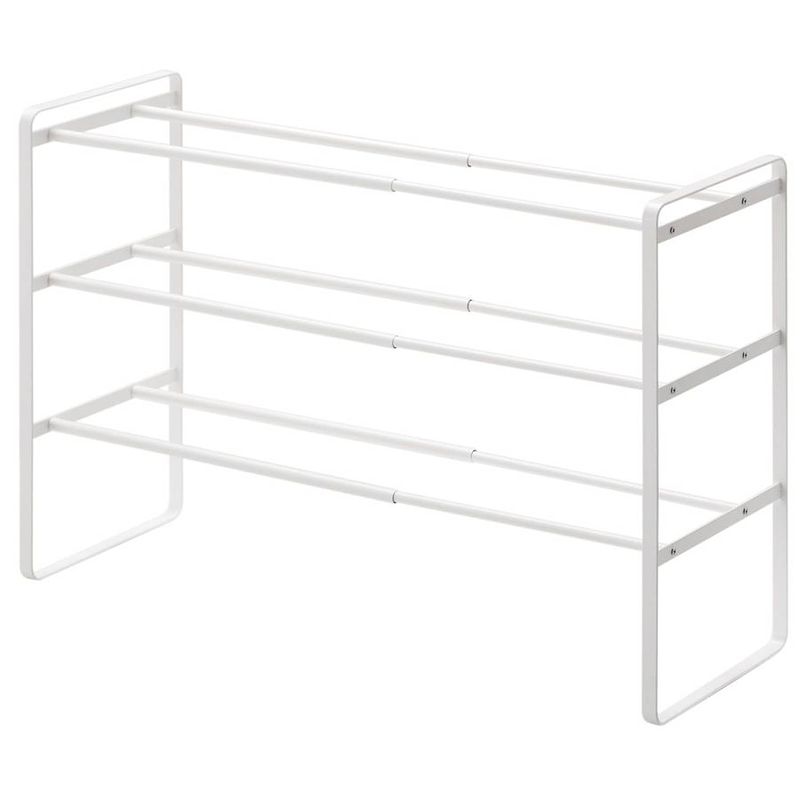 Foto van Yamazaki frame extendable shoe rack 3 tire - white