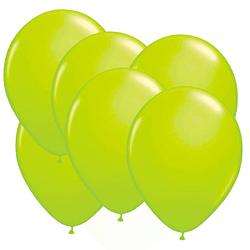Foto van 16x stuks neon fel groene latex ballonnen 25 cm - ballonnen