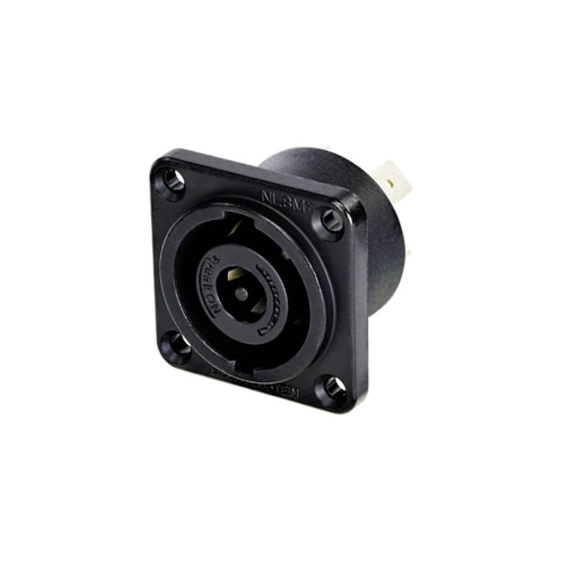 Foto van Neutrik nlt8mpxx-bag luidsprekerconnector flensbus, contacten recht aantal polen: 8 zwart 1 stuk(s)