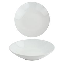 Foto van Otix diepe borden - wit - pastaborden - soepborden - 6 stuks - 20cm - aardewerk