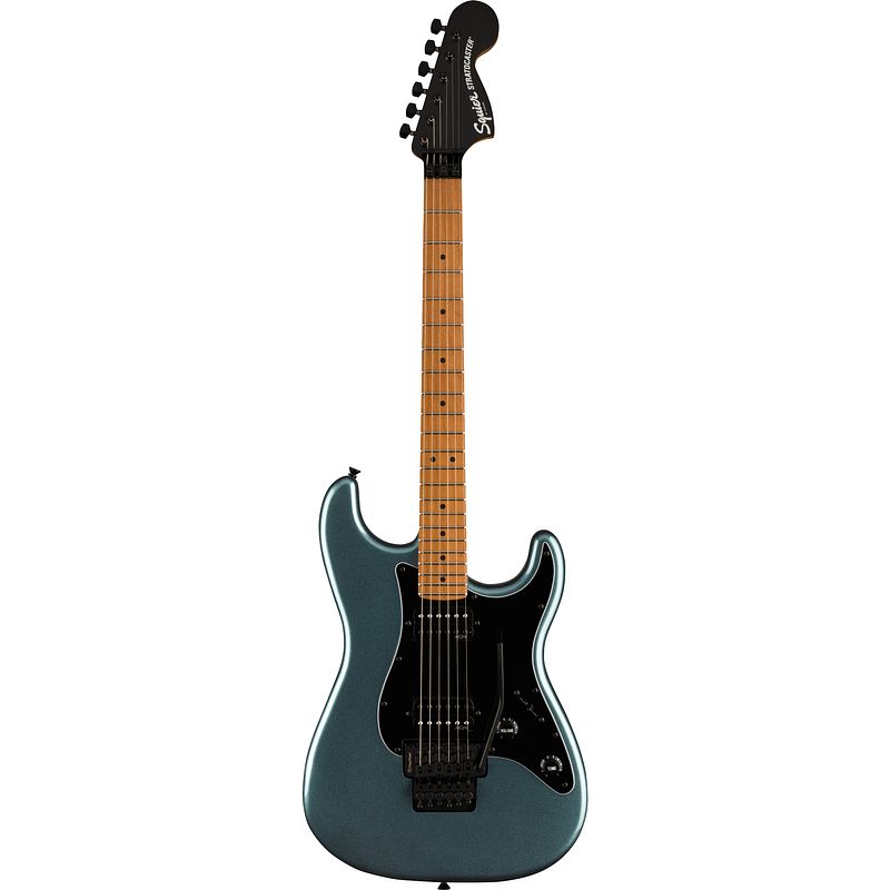 Foto van Squier contemporary stratocaster hh fr gun metal metallic elektrische gitaar