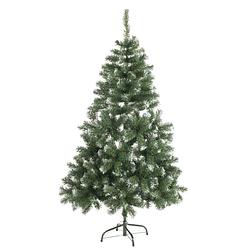 Foto van Christmas gifts kerstboom zilverspar met sneeuw - 90 cm - 100 toppen