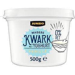 Foto van Jumbo magere kwark met yoghurt vanille 0% vet 500g