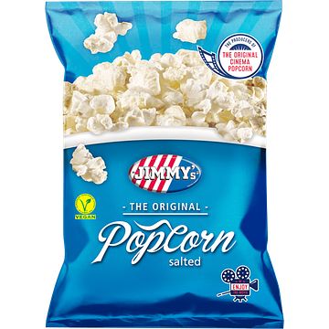 Foto van Jimmy'ss popcorn salted 80g bij jumbo