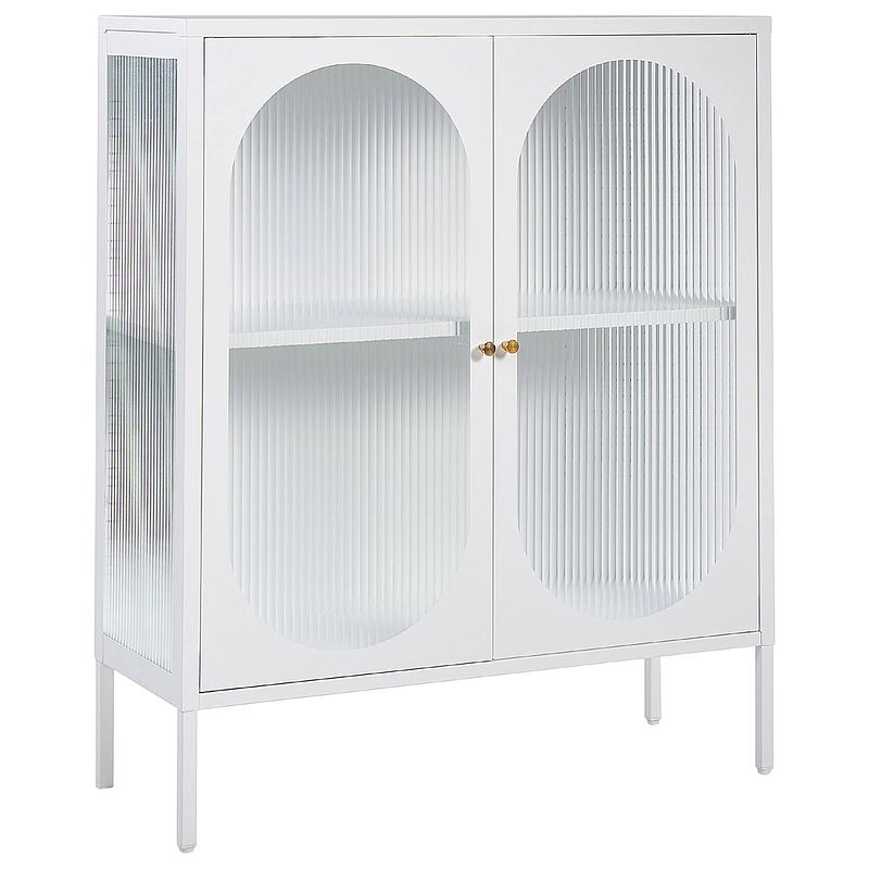 Foto van Beliani sarre - sideboard-wit-staal