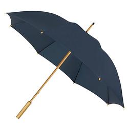 Foto van Impliva paraplu 102 cm bamboe/polyester donkerblauw
