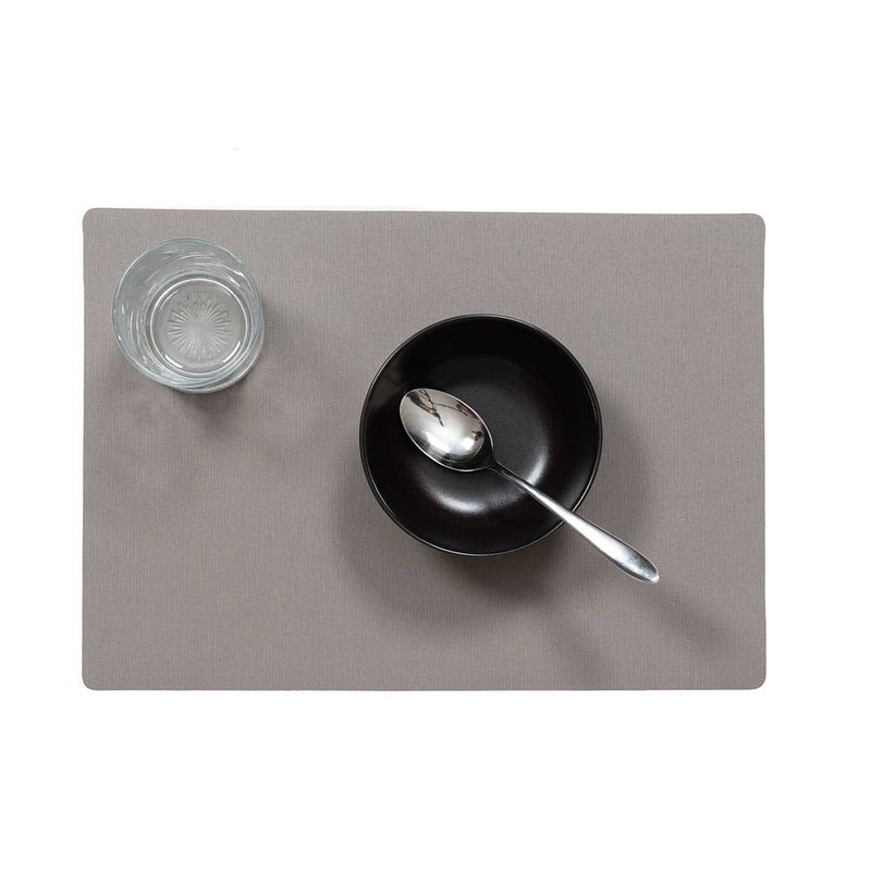 Foto van Stevige luxe tafel placemats plain taupe 30 x 43 cm - placemats