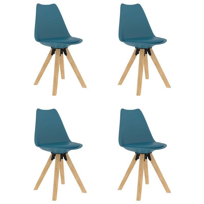 Foto van Vidaxl eetkamerstoelen 4 st turquoise