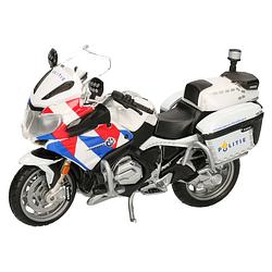 Foto van Maisto schaalmodel motor bmw politie - wit - schaal 1:18 - speelgoed motors