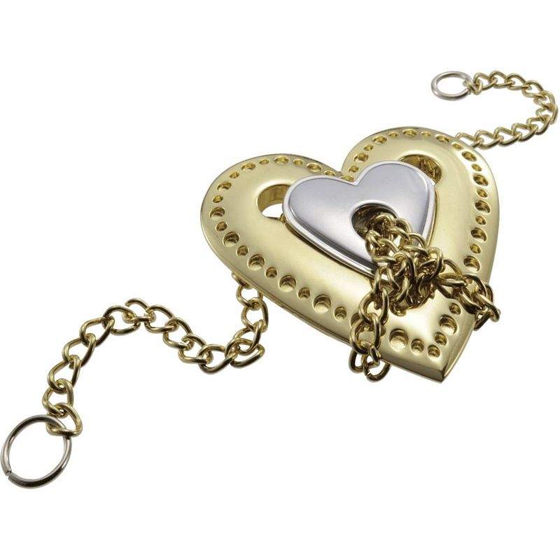 Foto van Huzzle breinbreker cast heart 11,8 cm staal zilver/goud