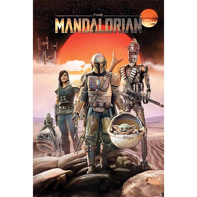 Foto van Poster star wars the mandalorian group 61x91,5cm