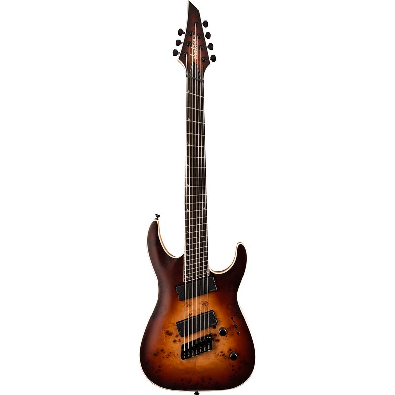 Foto van Jackson concept series soloist slat7p ht ms elektrische gitaar satin bourbon burst