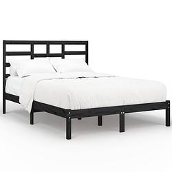 Foto van The living store bedframe massief grenenhout - 205.5 x 166 x 104 cm - stabiel en comfortabel