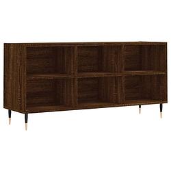 Foto van The living store tv-meubel s - tv-meubel - 103.5 x 30 x 50 cm - bruineiken