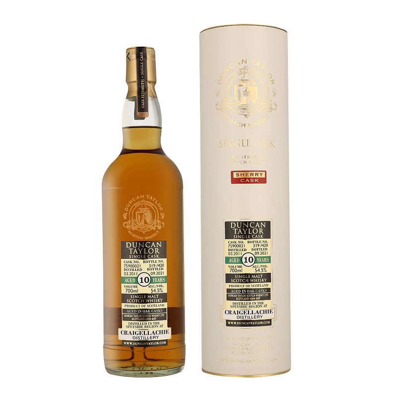 Foto van Craigellachie 10 years duncan taylor 70cl whisky + giftbox