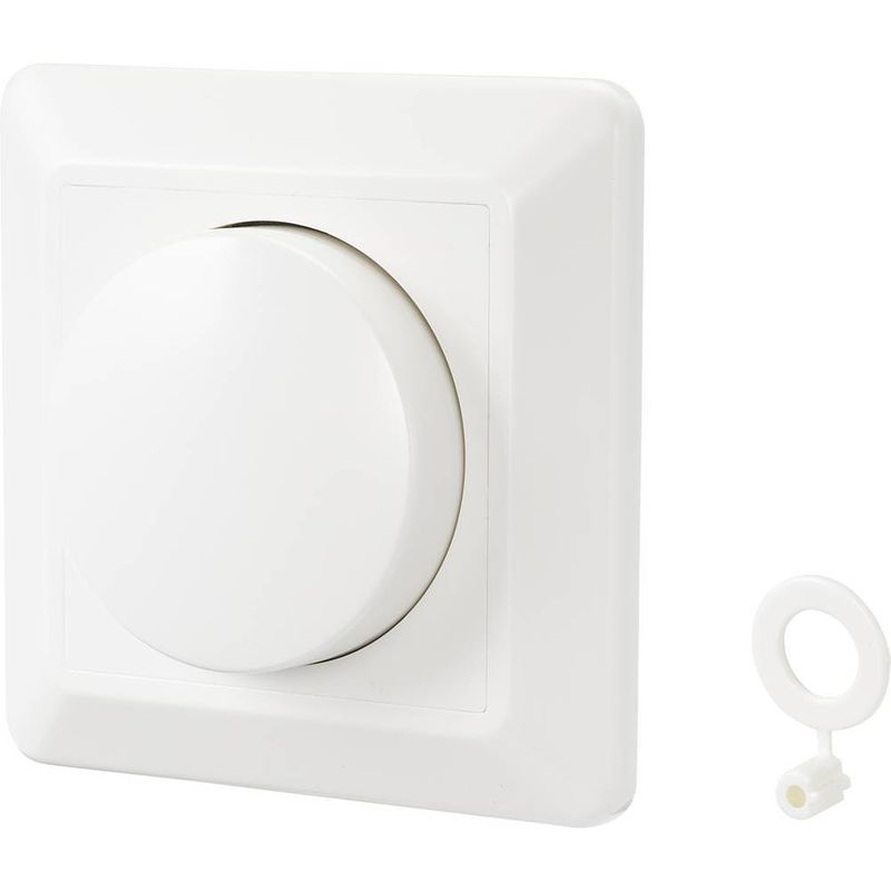 Foto van Sygonix sy-4697886 draaidimmer, universele dimmer geschikt voor lampen: halogeenlamp, led-lamp, gloeilamp