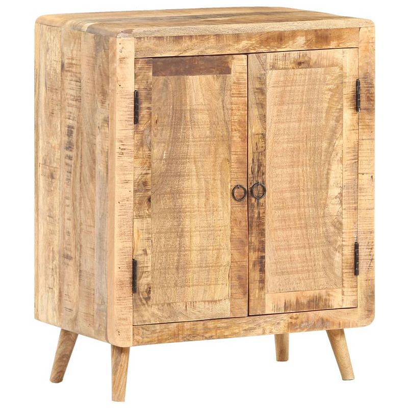 Foto van Vidaxl dressoir 60x35x76 cm ruw mangohout