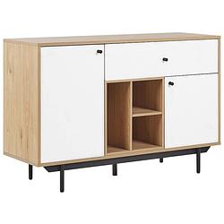 Foto van Beliani itaca - sideboard-lichte houtkleur-vezelplaat