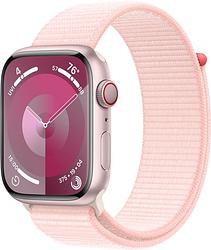 Foto van Apple watch series 9 4g 45mm roze aluminium sport loop