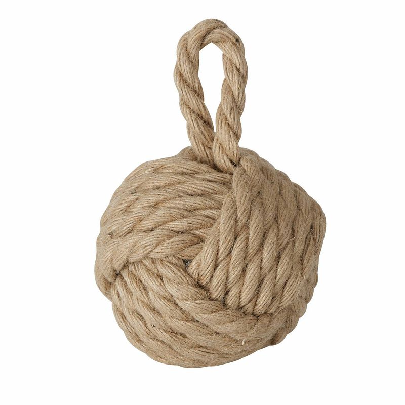 Foto van Boltze deurstopper - 1.5 kilo - bruin - jute - 23 x 15 cm - deurstoppers