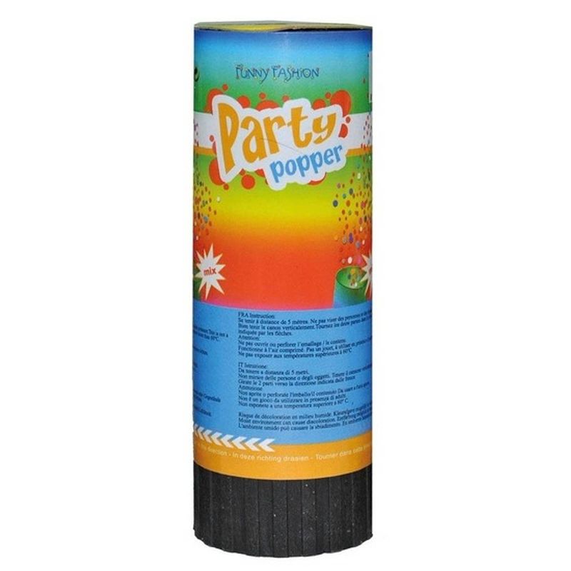 Foto van 24x voordelige party popper 11cm - confetti