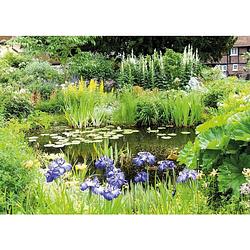 Foto van 2 stuks tuinschilderij pond green 50x70cm