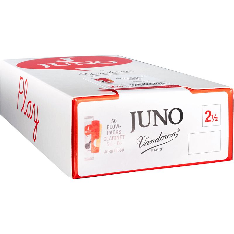 Foto van Vandoren juno jcr012550 clarinette sib 2.5 rieten voor bb-klarinet (50 stuks)