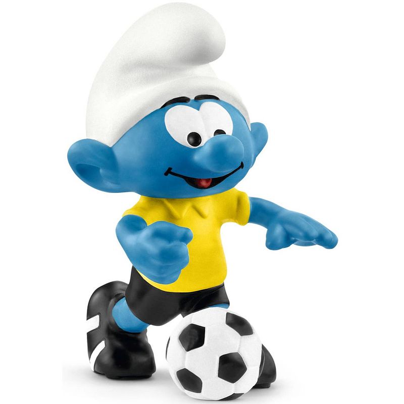 Foto van Smurf met voetbal schleich - speelfiguur schleich smurfen -20806