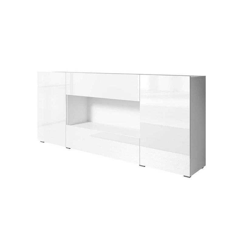 Foto van Meubella dressoir davina - wit - 182 cm