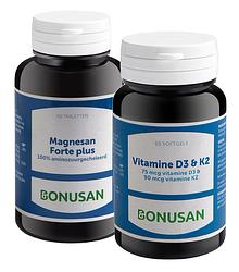 Foto van Bonusan magnesan forte plus + vitamine d3 & k2 - combiset