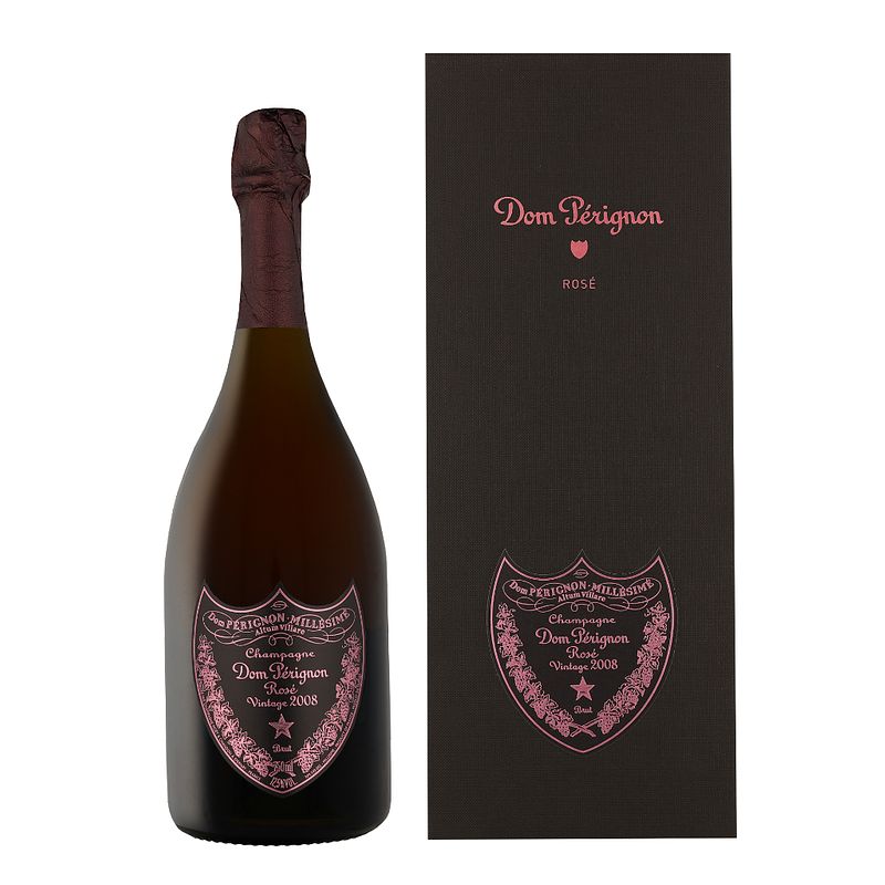 Foto van Dom perignon rose vintage 2008 75cl wijn + giftbox