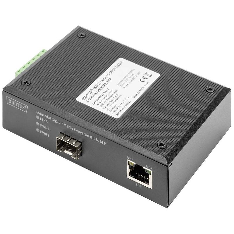 Foto van Digitus dn-652103 lan 10/100/1000 mbit/s, sfp mediaconverter 10 / 100 / 1000 mbit/s