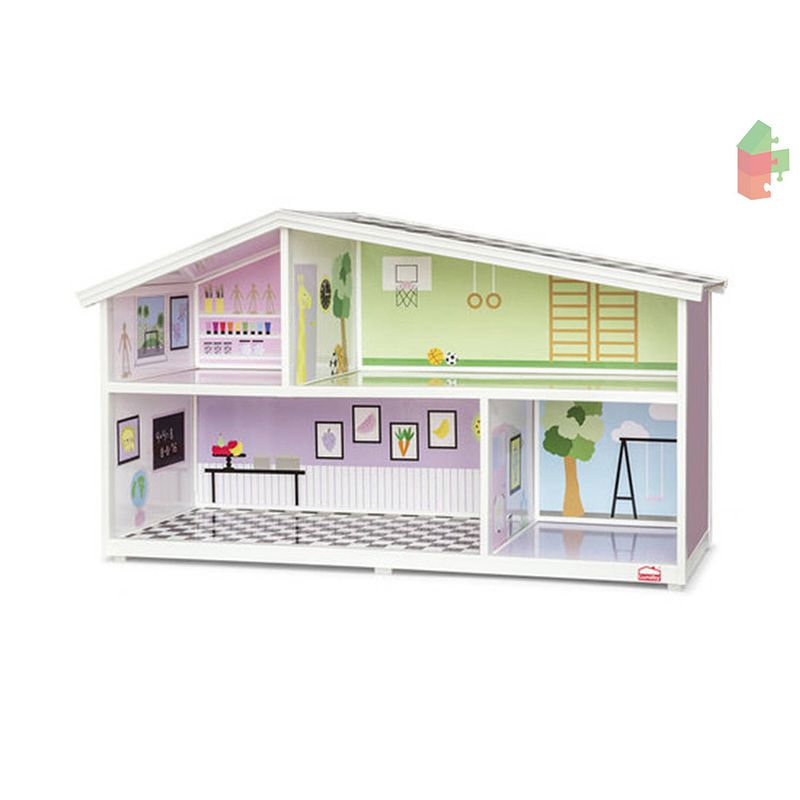 Foto van Lundby poppenhuis wandset 'screative's - school