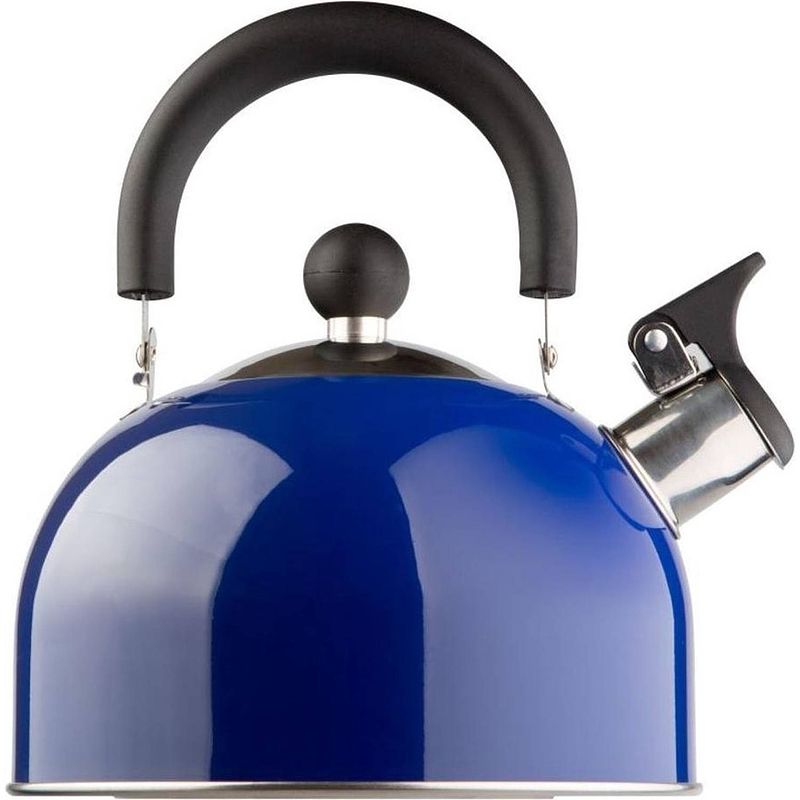 Foto van Edënbërg classic line - rvs fluitketel - 1.5 liter - blauw - blauw, rvs