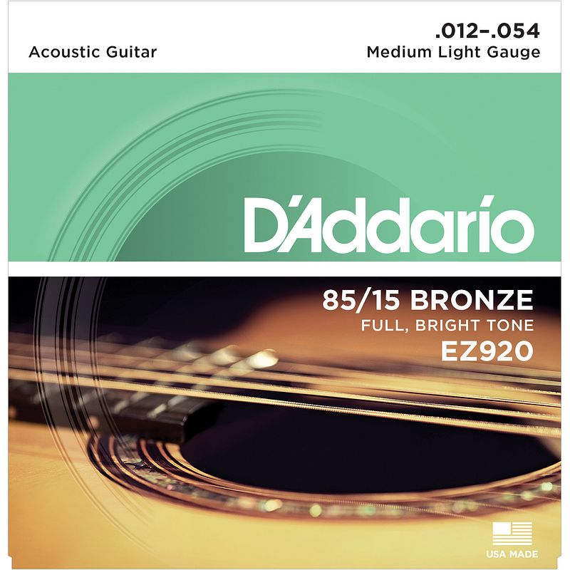 Foto van D'saddario ez920 snarenset voor akoestische western gitaar