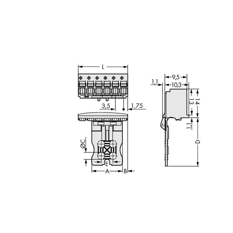 Foto van Wago 2091-1108/002-000 male behuizing (board) 2091 totaal aantal polen: 8 rastermaat: 3.50 mm 50 stuk(s)