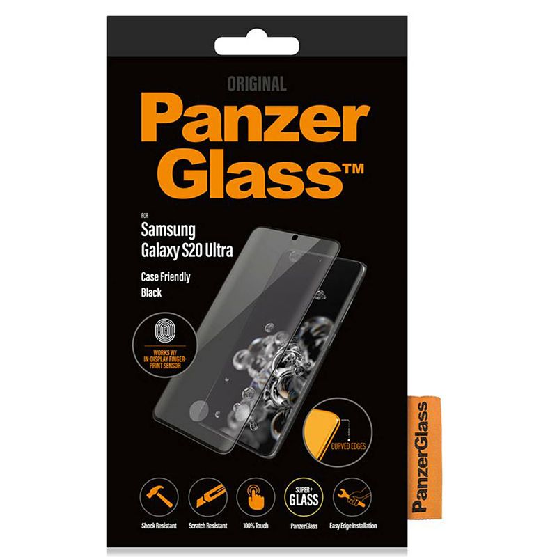 Foto van Panzerglass case friendly screenprotector voor de samsung galaxy s20 ultra