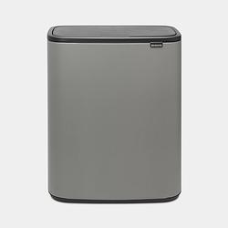 Foto van Brabantia bo touch bin 60 liter mineral concrete grey