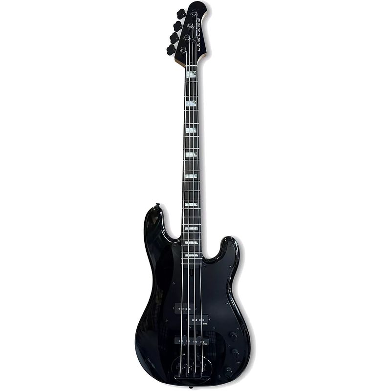 Foto van Lakland skyline 44-64 geezer butler signature pj black gloss elektrische basgitaar